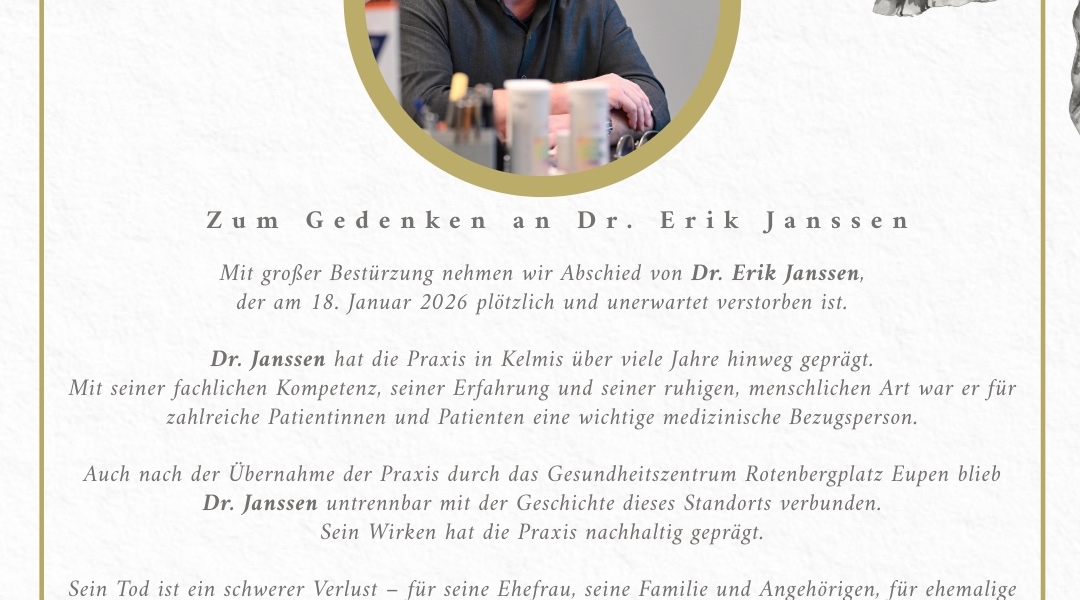 Zum Gedenken an Dr. Erik Jansen